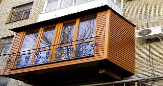 Внешняя отделка балкона Сызрань цена от 1015 руб. м/2.